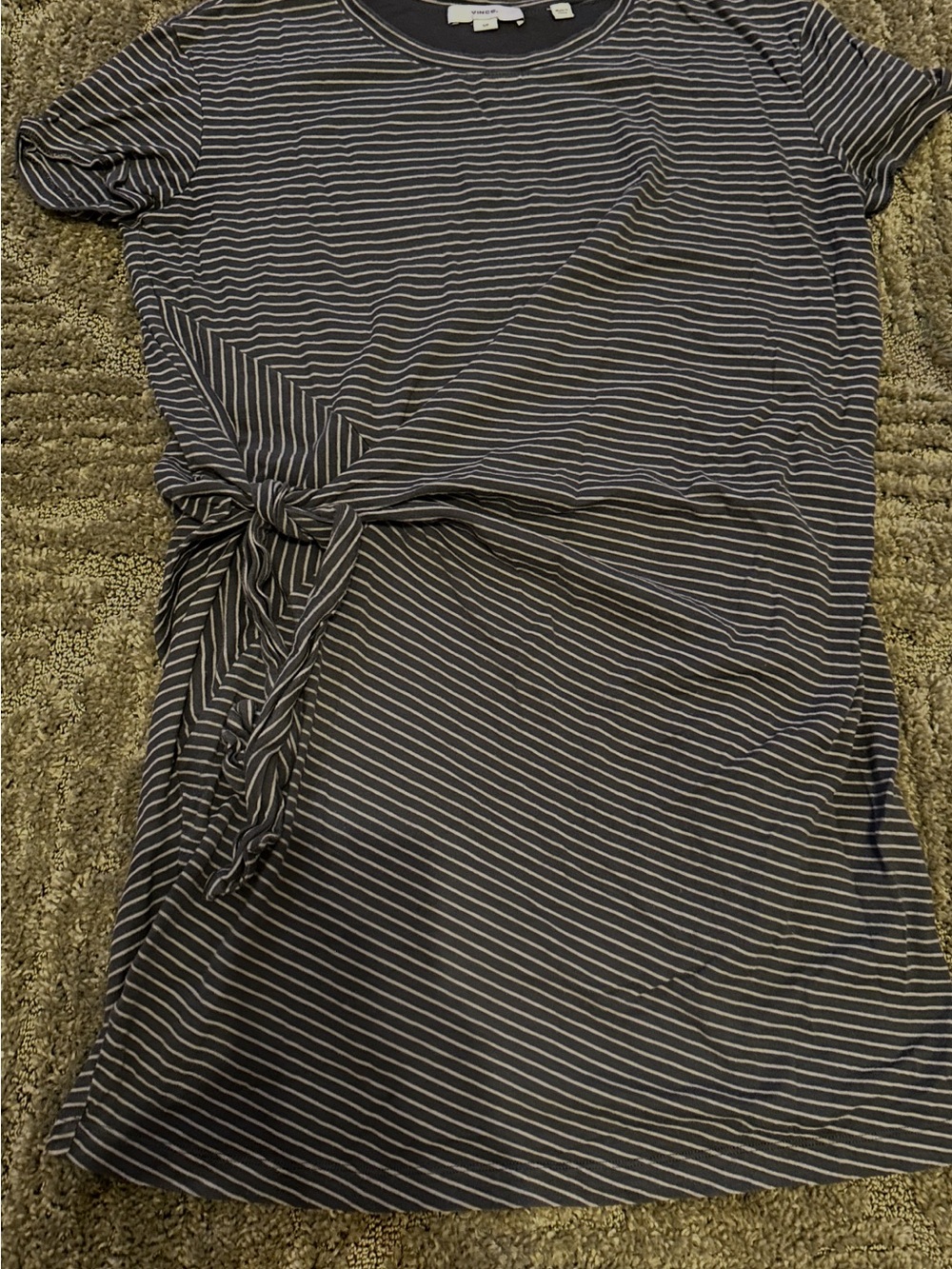 Vince cotton stripe dress